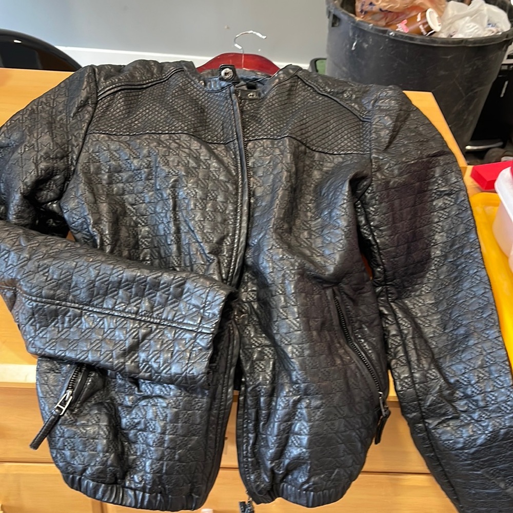 Black Faux leather jacket